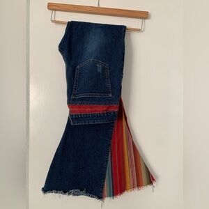 L&B Denim serape flare jeans, size 4 (24 waist) super stretch